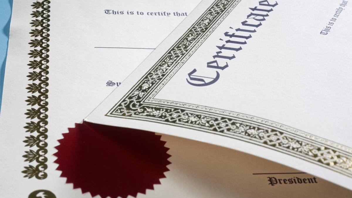 Certificates