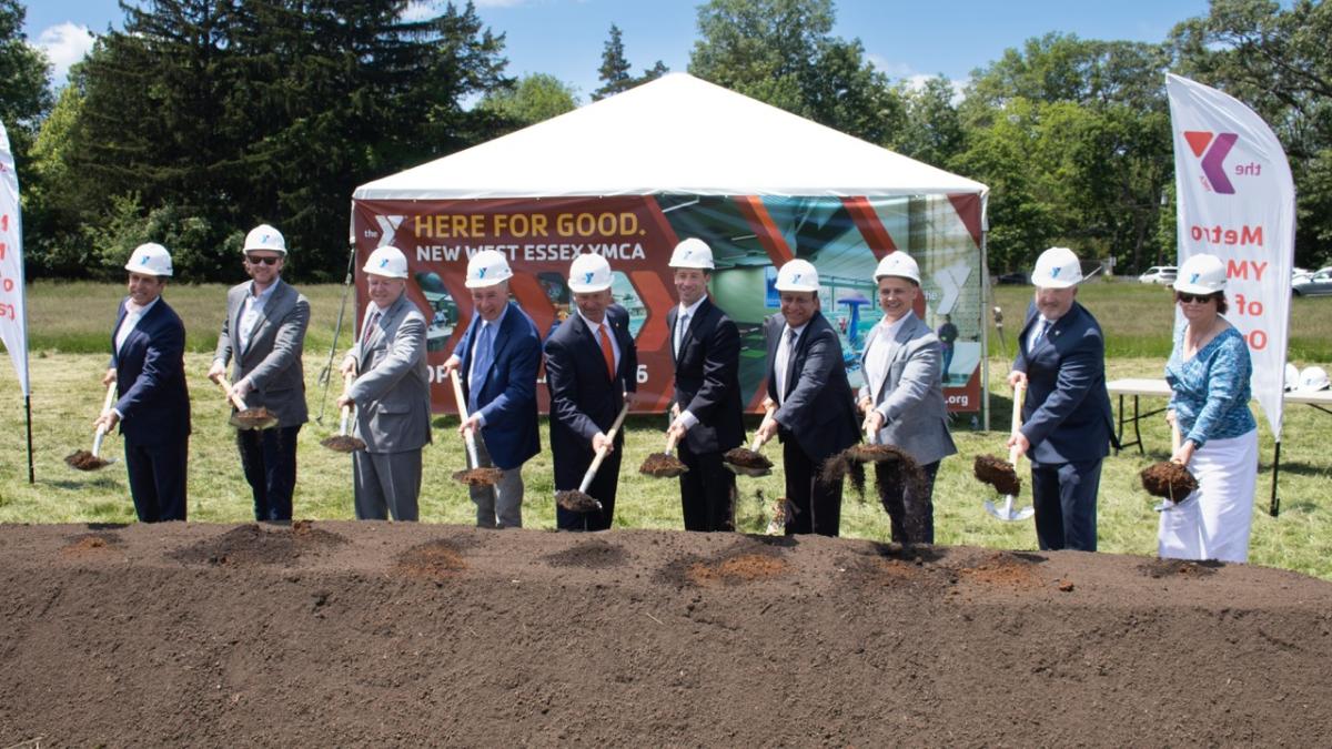 Groundbreaking at the new West Essex YMCA