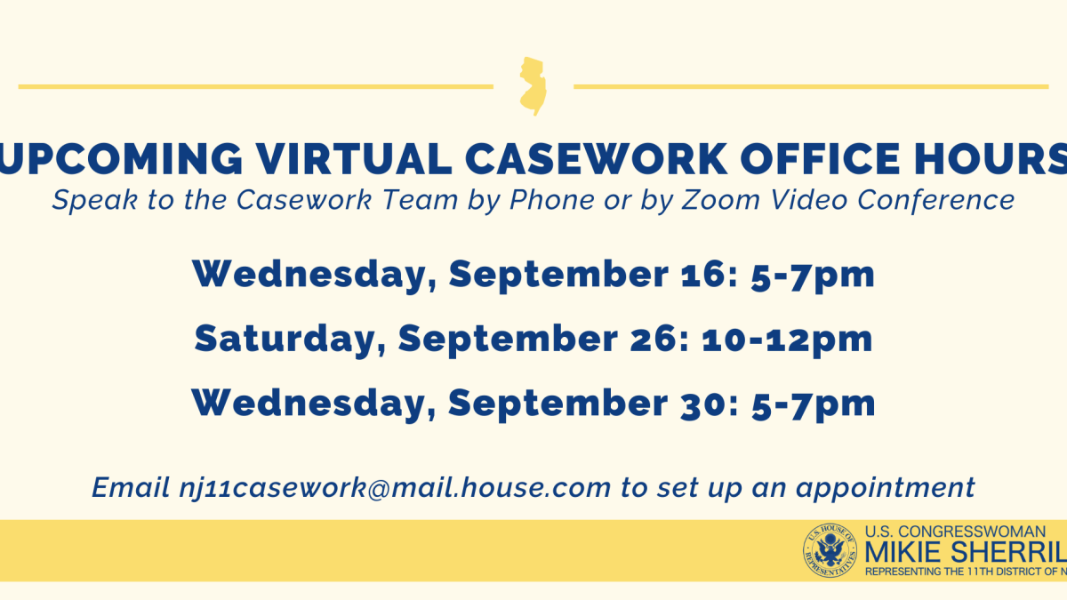 Upcoming Virtual Casework Office Hours