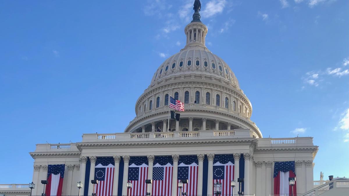 United States Capitol on Inauguration Day - January 20, 2021