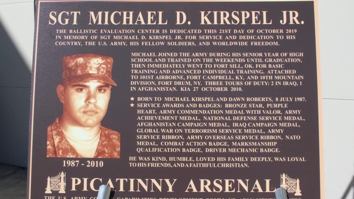 Honoring Sgt. Michael D. Kirspel, Jr.