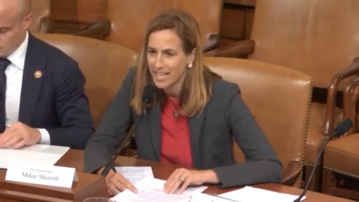 Representative Sherrill testifies in front of the Ways and Means Committee on June 25th
