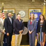Rep. Sherrill, Senate President Scutari, Senate Majority Leader Ruiz, Union County Commissioner Granados, Knack Tutoring and Kean University Representatives