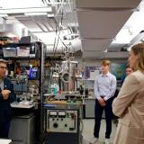 Sherrill Visits Prof. Lopez's Lab