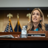 Rep Sherrill asking questions at SCC hearing