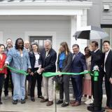 Rep Sherrill cutting the ribbon for The Forum