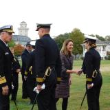 Rep. Sherrill Reviews Midshipmen at the U.S. Naval Academy, October 2019