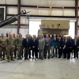 Group photo on base