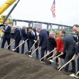 Rep. Sherrill breaking ground