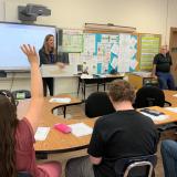 Congresswoman Sherrill meets with students at ECLC in Chatham during Autism Awareness Month.