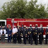 Rep. Sherrill joins Essex County fire services members for a $600,000 AFG grant announcement.