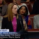 Representative Mikie Sherrill addresses the House before passage of the Paycheck Fairness Act