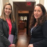 Rep. Sherrill and JBWS President & CEO Diane Williams tour their emergency safe house in Morris County this afternoon