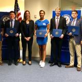 Representative Sherrill with NJ-11 students that were appointed and accepted offers to United States military service academies.