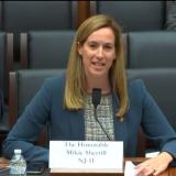 Representative Sherrill testifies in front of the Transportation and Infrastructure Committee