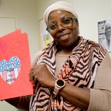 Rep. Sherrill’s team delivered cards to Operation Sisterhood’s Valentine’s Day brunch