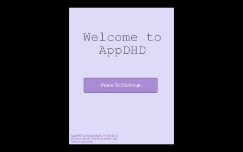 “AppDHD” app