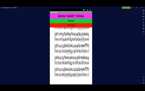 “Music Trivia” app