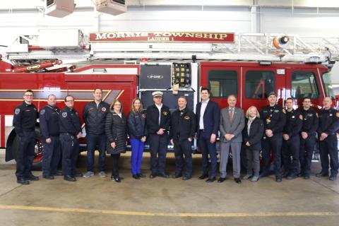Rep Sherrill with Morris Township Fire Department