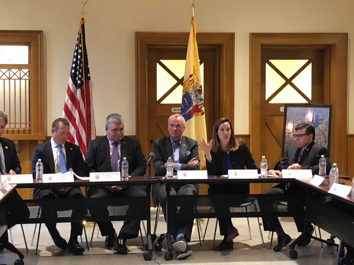 Landing, NJ -- Representative Mikie Sherrill (NJ-11) met yesterday with Governor Murphy and state and local officials to discuss harmful algal blooms (HABs) at Lake Hopatcong and the Governor’s proposal to invest $13.5 million statewide through an enhance